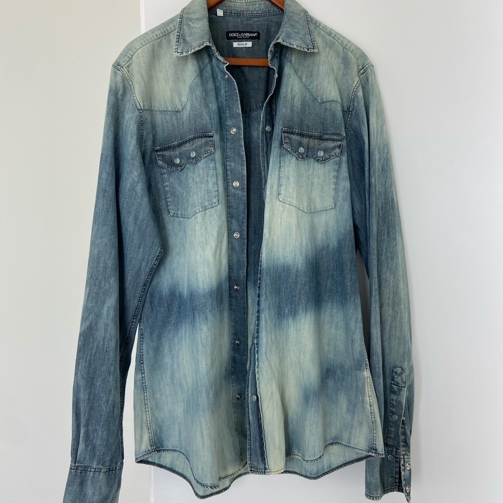 Dolce & Gabbana Jeans Shirt. Size 16 1/2 - 42.